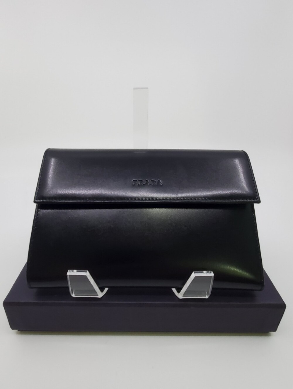 Prada Vintage M510X Siviglia Leather Tri-Fold Wallet – Bleu
